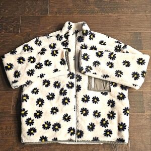 Bailey Rose Floral Oversized Teddy Jacket Sz Medium